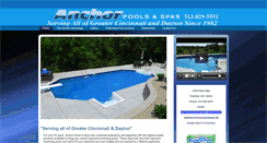 Desktop Screenshot of anchorpoolsandspas.net
