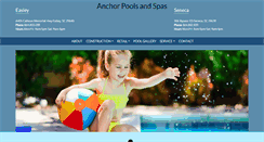 Desktop Screenshot of anchorpoolsandspas.com